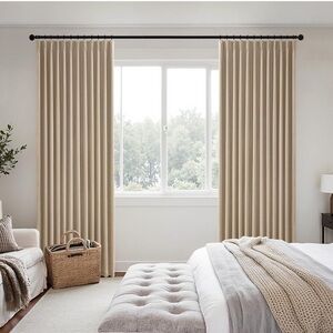 Linen Blackout curtains - Size 40x84